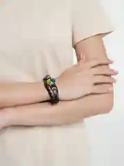 Серый браслет "Сова"