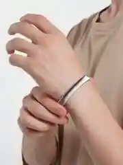 Серебряный браслет мужской на руку