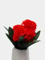 Красный искусственные цветы, хризантемы