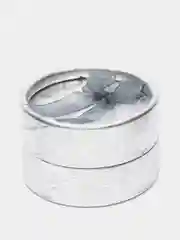 Серебряный подарочная коробочка для колец и украшений, круглая коробка, 6 цветов, футляр
