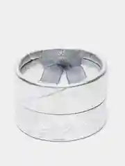 Серебряный подарочная коробочка для колец и украшений, круглая коробка, 6 цветов, футляр