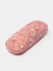 Пастельно-коралловый футляр чехол для очков КАРТОФАН, очечник с твёрдым корпусом и мягкой замшевой подкладкой