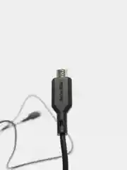 Черный usb Кабель зарядки Lightning iPhone Micro Type-C Android, iOS Borofone 1м, 60W, 3А