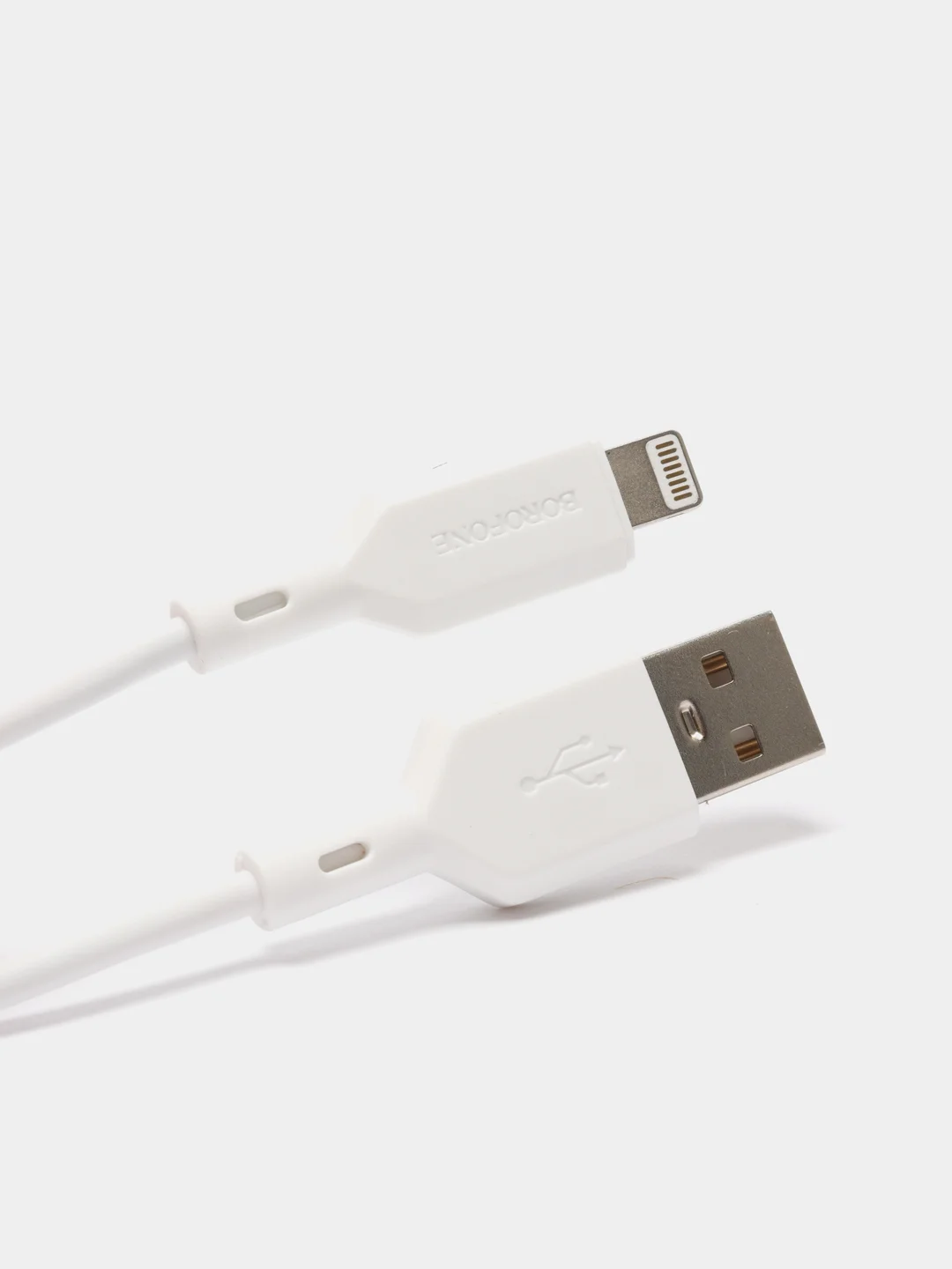 Черный usb Кабель зарядки Lightning iPhone Micro Type-C Android, iOS Borofone 1м, 60W, 3А