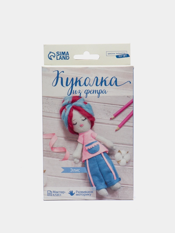 Набор для творчества: кукла из фетра и шерсти "Элис"