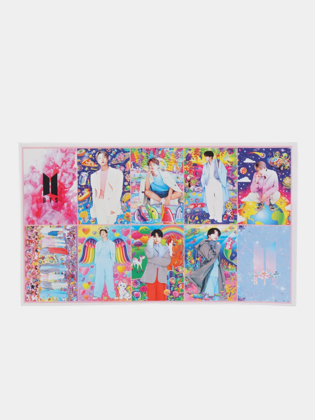 Багровый наклейки BTS, K-POP