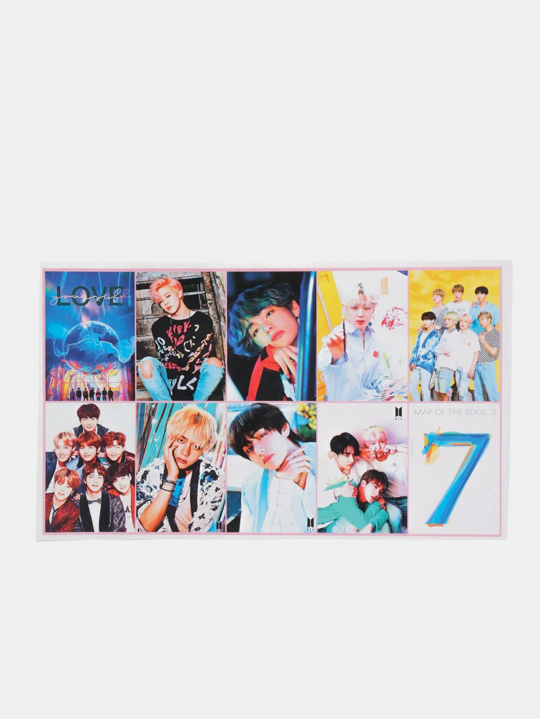 Коралловый наклейки BTS, K-POP