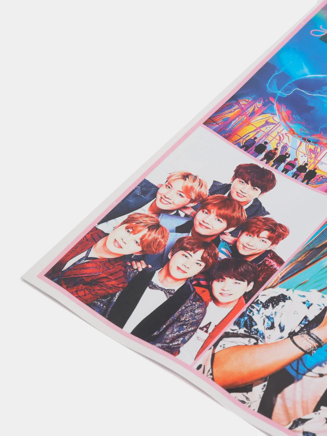 Коралловый наклейки BTS, K-POP
