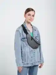 Серый меланж сумка на пояс, 6 цветов