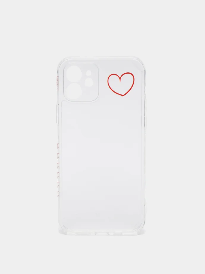 Алый чехол на iPhone 4