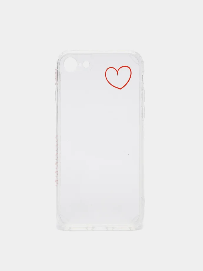 Алый чехол на iPhone 4