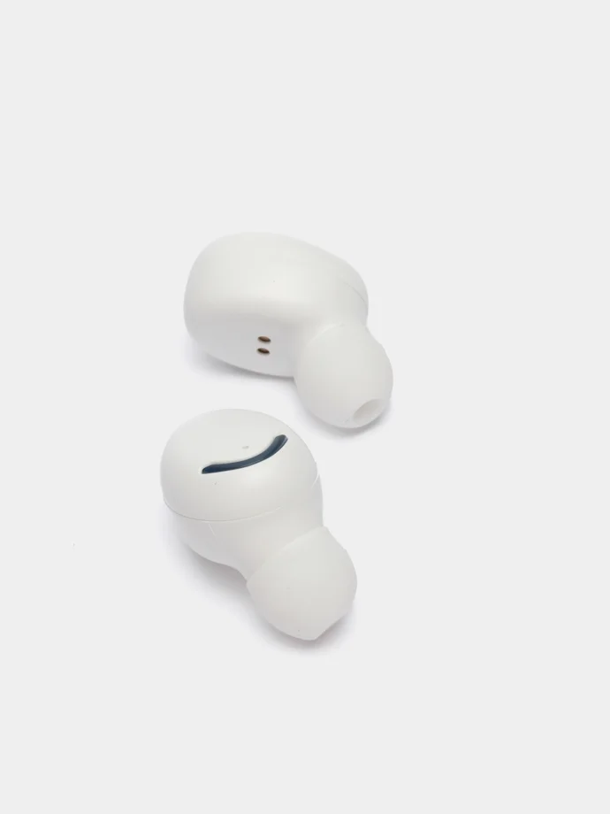 Белый наушники беспроводные tws F9, Bluetooth 5.2, гарнитура