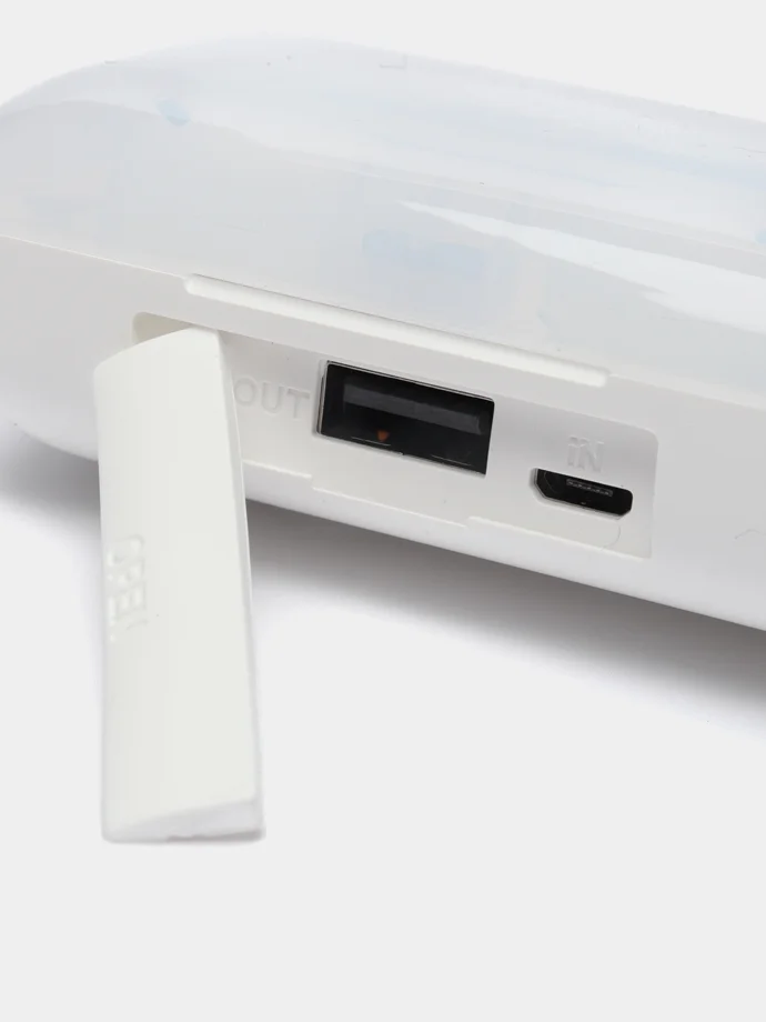 Белый наушники беспроводные tws F9, Bluetooth 5.2, гарнитура