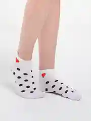 Серебряный женские носки с узорами, низкие