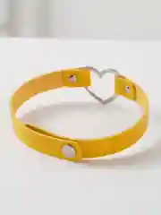 Желтый чокер в форме сердца - AOWA!
