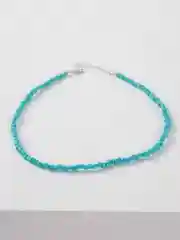 Бирюзовый чокер-цепочка из бисера и бусин, 17 цветов