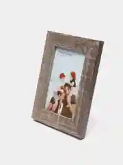 Хаки фоторамка 10х15 см, рамка для фотографий "под дерево"