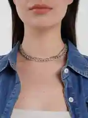 Серебряный цепочка на шею ожерелье, чокер Prime