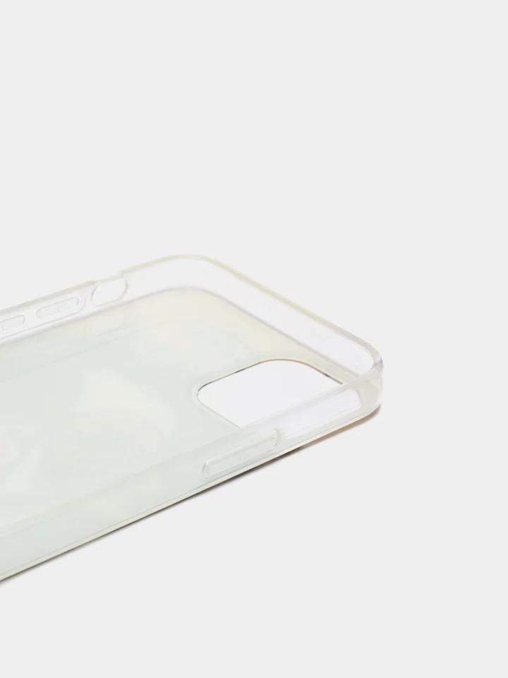 Бежевый чехол iPhone 12 / 12 Pro, 12 Pro Max, 12 Mini чехол силиконовый с рисунком
