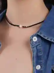 Колье женское из шпинели с жемчугом SAUTOIR