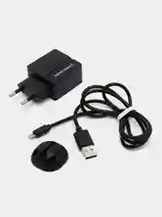 Черный сетевое зарядное устройство More Choice NC46m, 2 USB, 2.4A, кабель Micro USB, 1 м