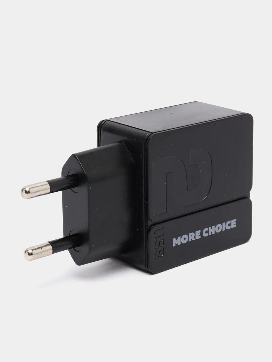 Черный сетевое зарядное устройство More Choice NC46m, 2 USB, 2.4A, кабель Micro USB, 1 м