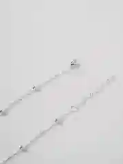 Серебряный цепочка чокер на шею базовая