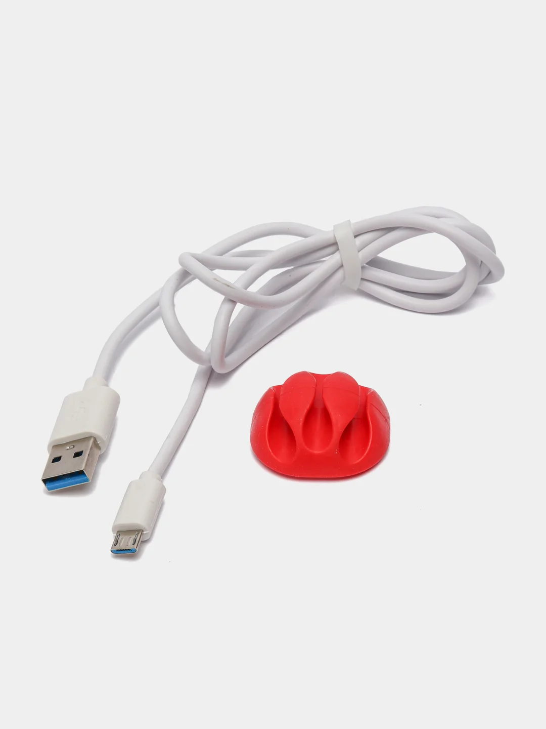 Красный сетевое зарядное устройство More Choice NC46m, 2 USB, 2.4A, кабель Micro USB, 1 м