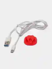 Красный сетевое зарядное устройство More Choice NC46m, 2 USB, 2.4A, кабель Micro USB, 1 м