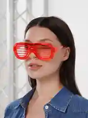 Красный светящиеся светодиодные очки на вечеринку