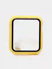 Горчичный бампер с защитным стеклом для Apple Watch 38/40/41/42/44/45/49