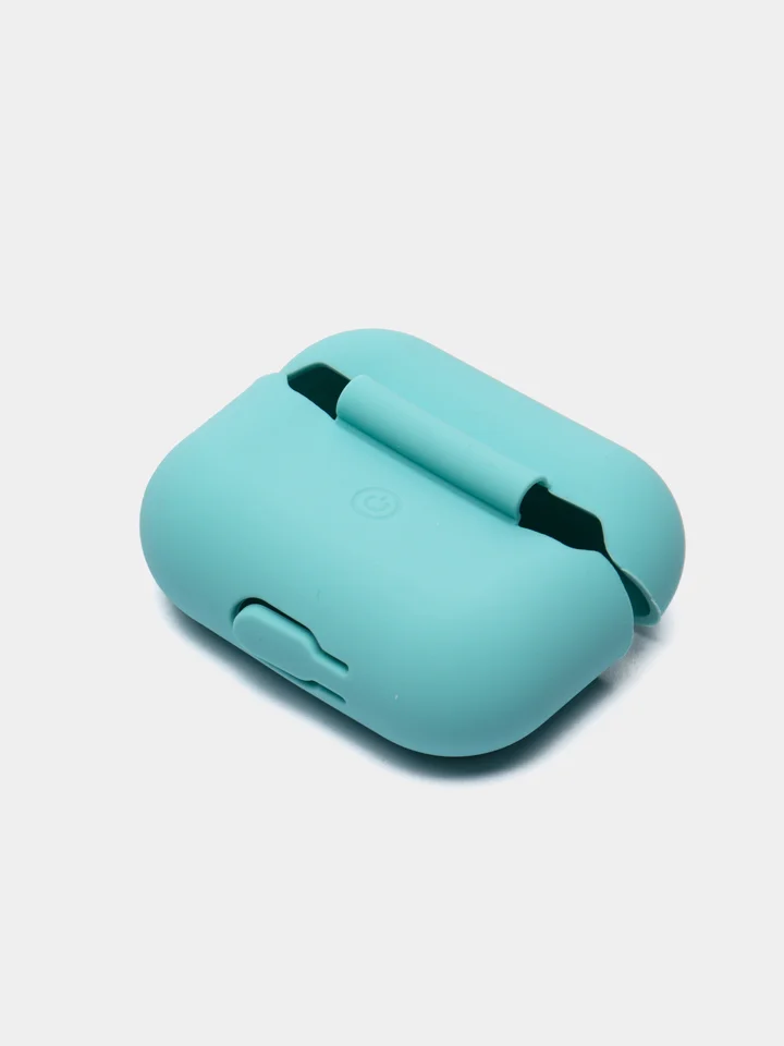 Бирюзовый силиконовый чехол для наушников AirPods Pro