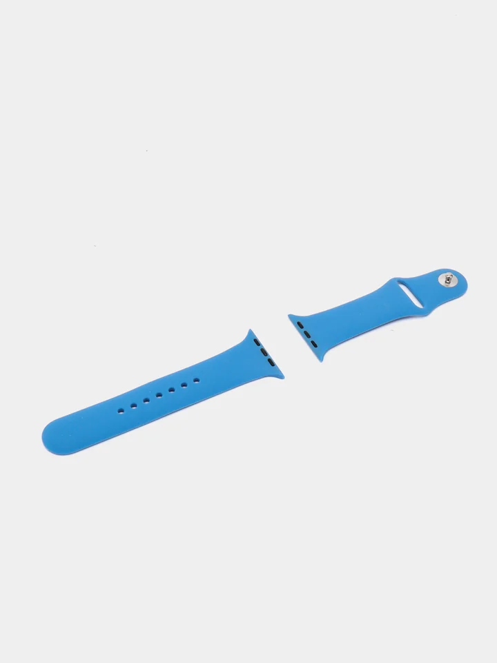 Лазурный силиконовый ремешок для смарт часов Apple Watch, силиконовый браслет