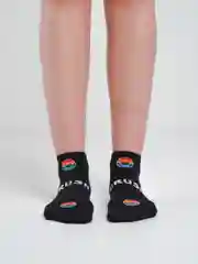 Золотой носки женские короткие низкие с принтом смайл smile yjcrb