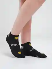 Желтый носки женские короткие низкие с принтом смайл smile yjcrb