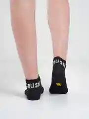 Желтый носки женские короткие низкие с принтом смайл smile yjcrb