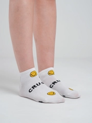 Носки женские короткие низкие с принтом смайл smile yjcrb