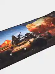 Коричневый коврик для мыши с принтами из игр, 30x80см