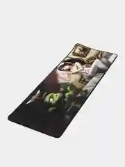 Бежевый меланж коврик для мыши с принтами из игр, 30x80см