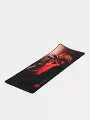 Оранжевый коврик для мыши с принтами из игр, 30x80см