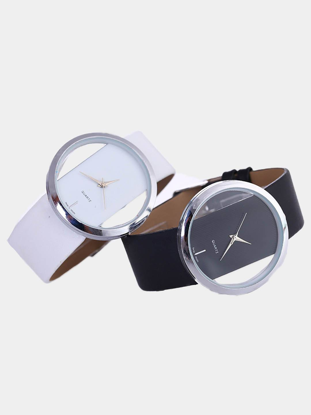 Часы наручные женские с круглым прозрачным циферблатом купить по цене 399 ₽ в интернет-магазине KazanExpress