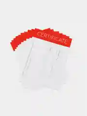 Красный универсальные подарочные сертификаты, набор 10шт