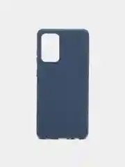 Темно-синий чехол для Samsung A72 цветной матовый