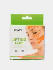 Кинезио тейп - лента AYOUME  для подтяжки лица, оранжевый, 1 см x 5 м, корейская косметика