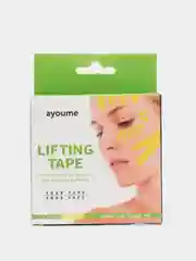 Кинезио тейп лента для подтяжки лица AYOUME, желтый, 1см*5м, корейская косметика