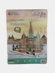 Зеленый пазл 3D, объемная модель, без ножниц и клея, развивающий
