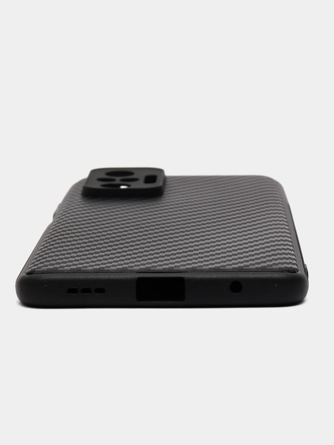 Чехол карбон с защитой камерой XIAOMI REDMI NOTE 10 PRO