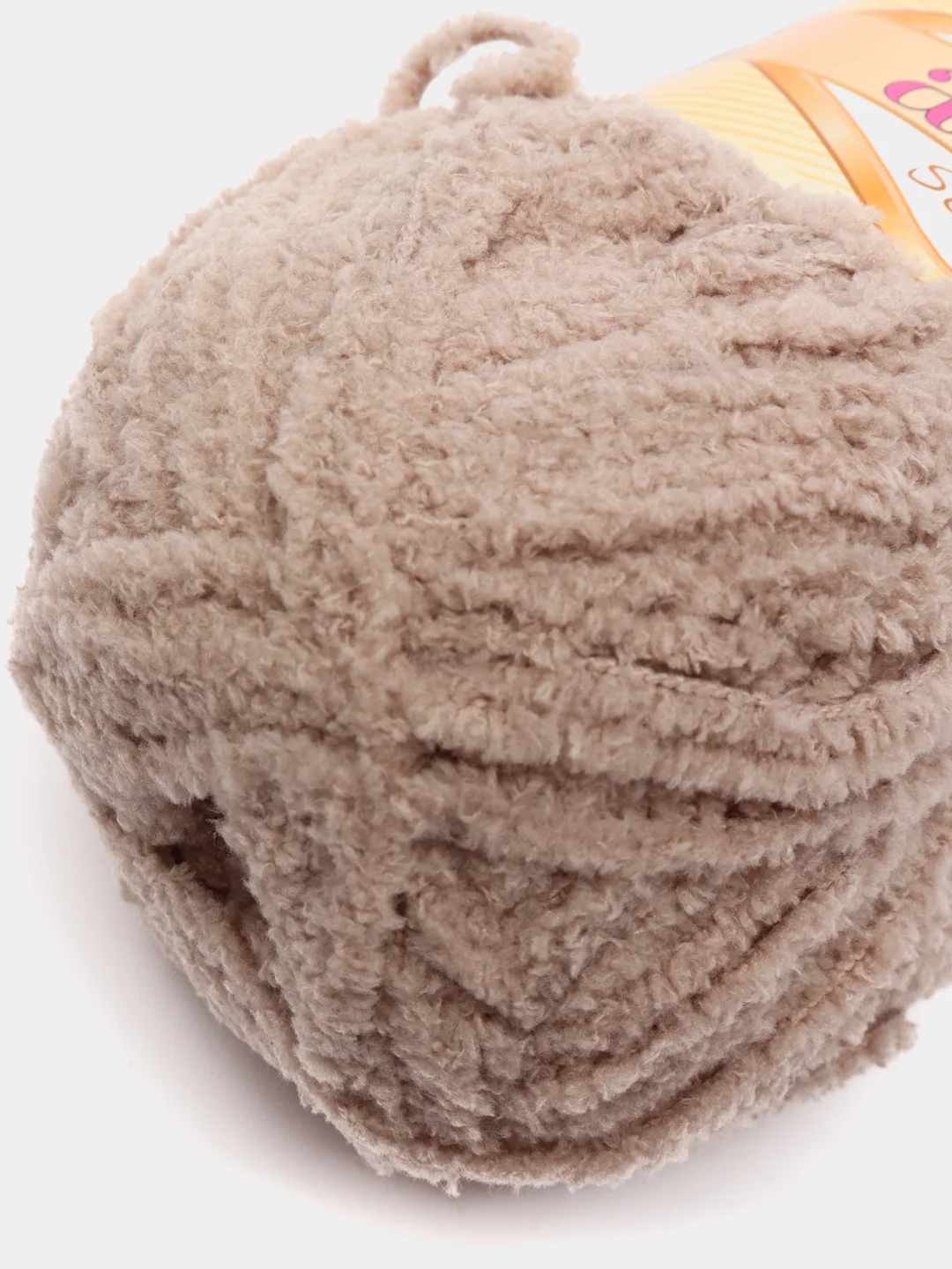 Карамельный пряжа плюшевая Alize Softy, микрополиэстер, 50 г, 115 м