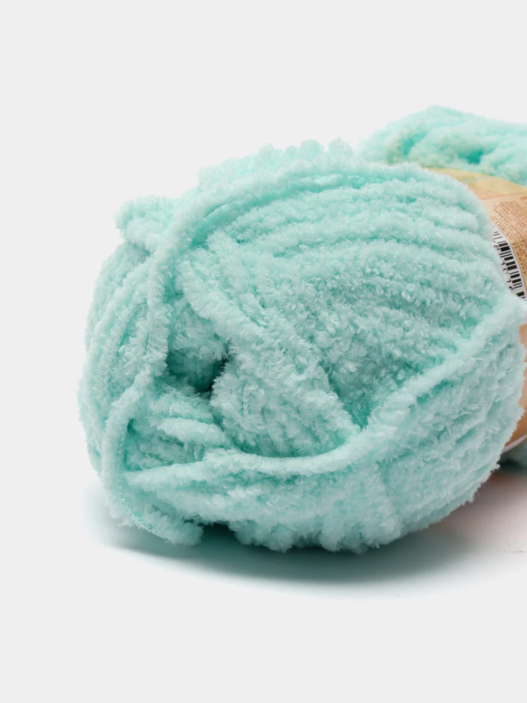 Бирюзовый пряжа плюшевая Alize Softy, микрополиэстер, 50 г, 115 м