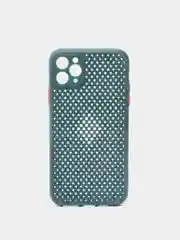 Тёмно-зелёный чехол с защитой камеры на iPhone XS, XR, XSMAX, 11 PRO MAX, 12 PRO, 12 PROMAX